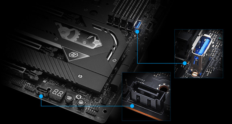 Independent SATA & USB Port